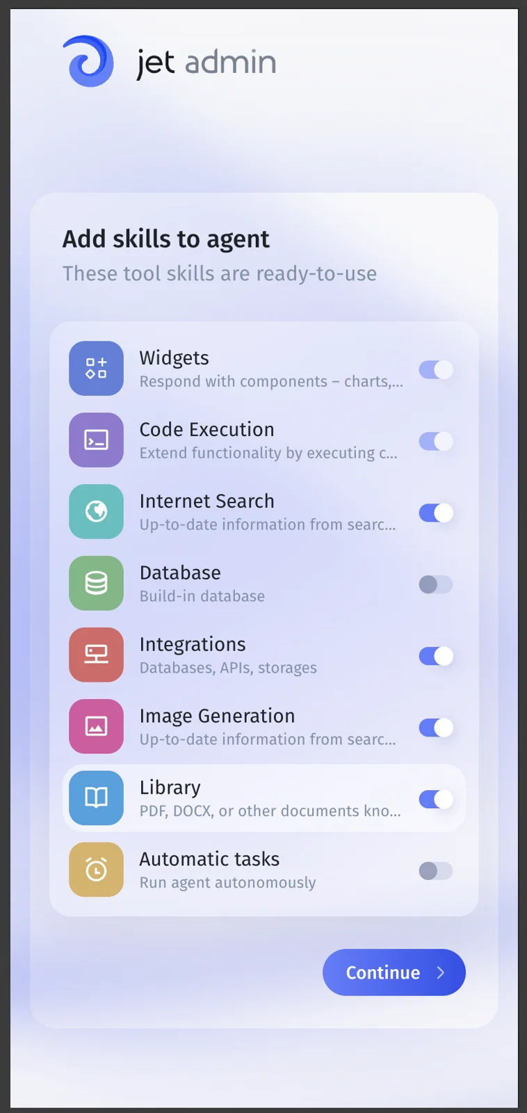 Agent onboarding on mobile